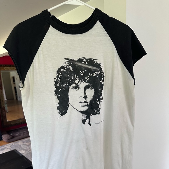 Vintage 1970s Jim Morrison The Doors cut off Raglan - Picture 1 of 12
